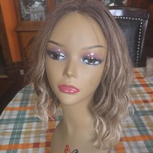 Stylish Blonde Wavy Wig Unbranded